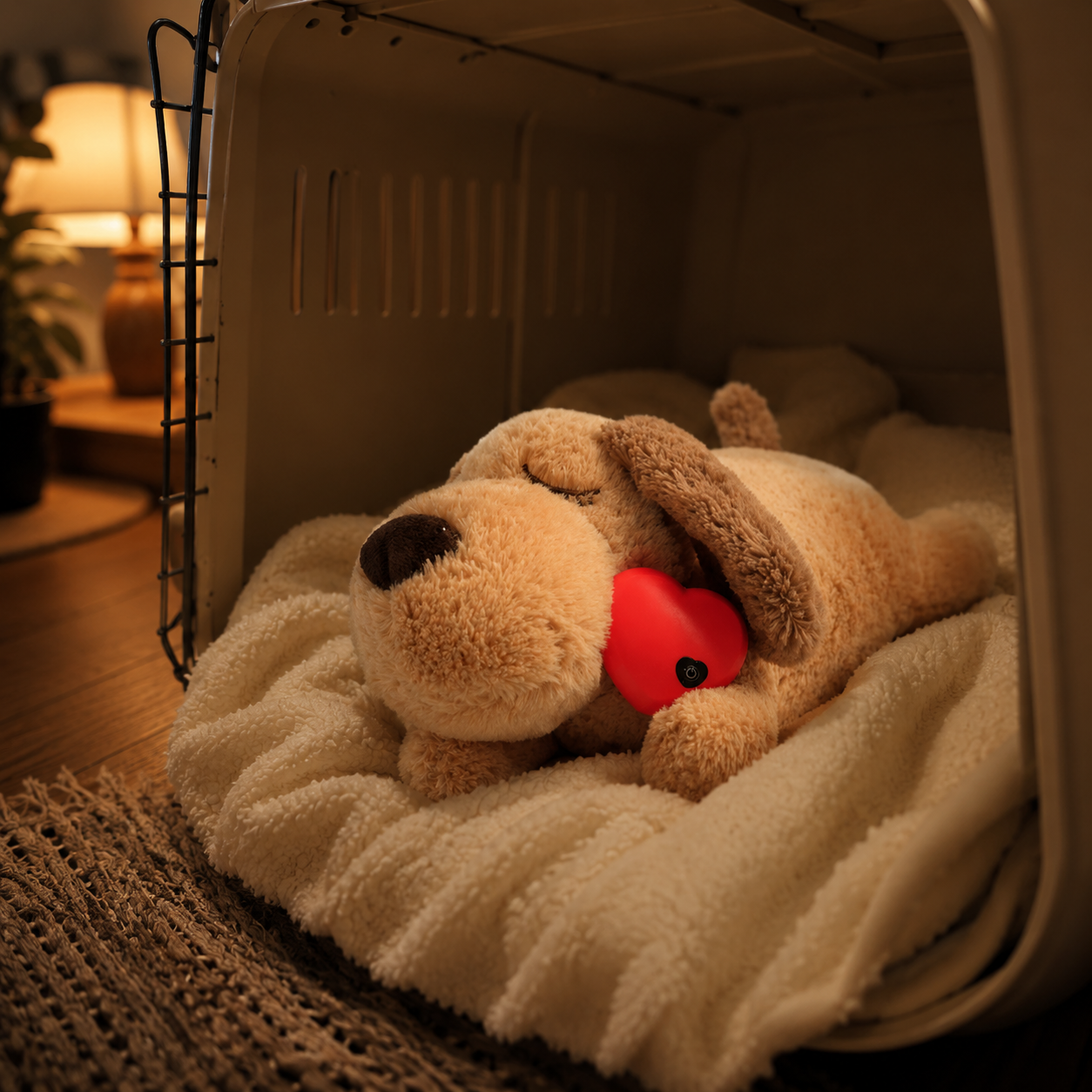PAWVIVE Heartbeat Companion — Calming Snuggle Toy for Dogs & Cats