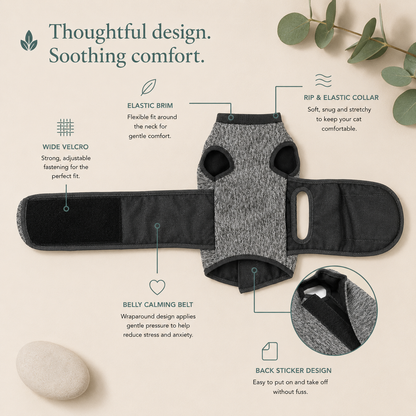 PAWVIVE Calming Vest — Cat Anxiety Wrap