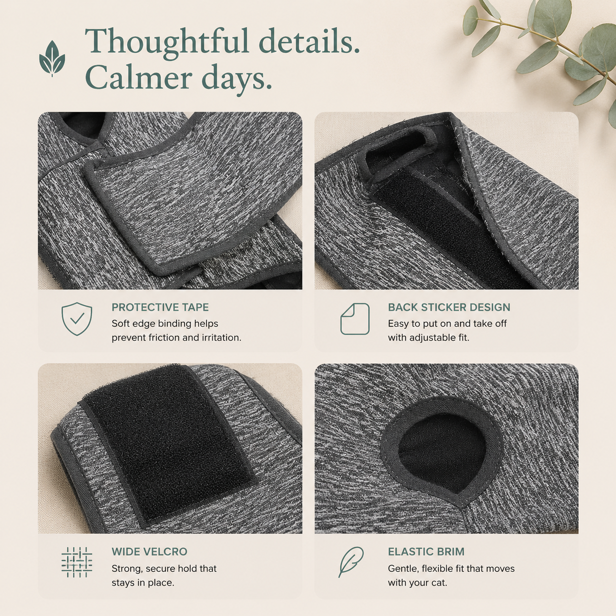 PAWVIVE Calming Vest — Cat Anxiety Wrap