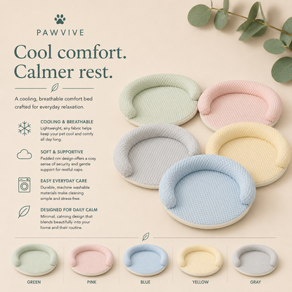 PAWVIVE Cooling Comfort Bed — For Dogs & Cats