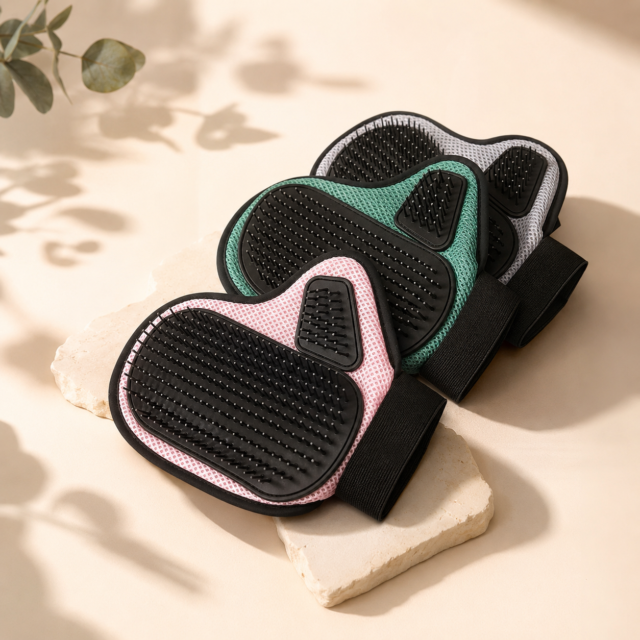 PAWVIVE Grooming Glove — De-Shedding Massage Mitt for Dogs & Cats