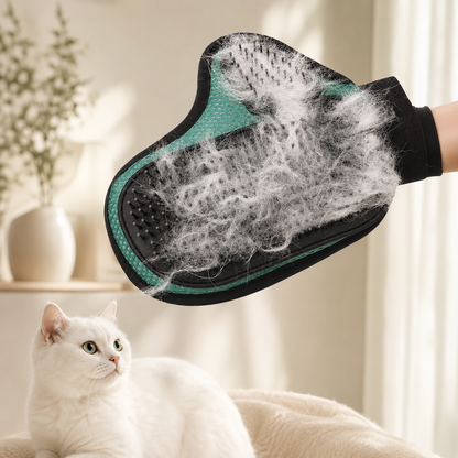PAWVIVE Grooming Glove — De-Shedding Massage Mitt for Dogs & Cats